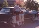 Daddy, Vanessa, Regina and I in front of our car.